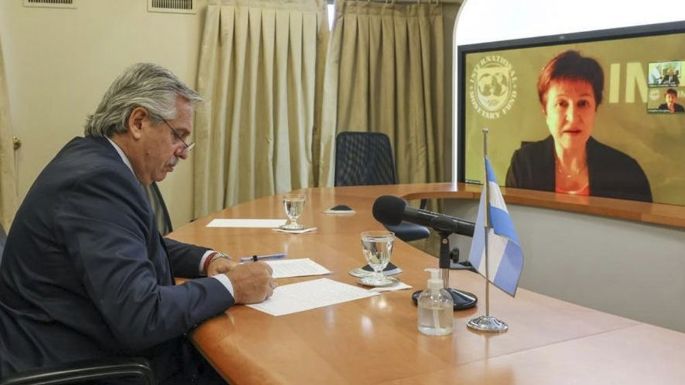 FMI: Fernández dialogó con Georgieva sobre nuevo programa de financiamiento