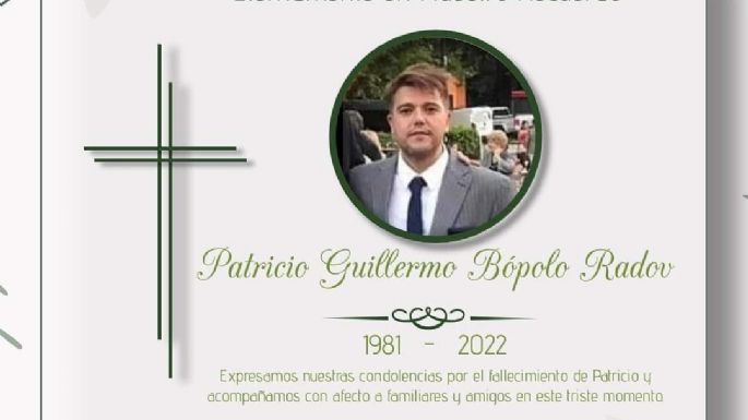 Ballesteros Sud: pesar por el fallecimiento del concejal Patricio Bópolo