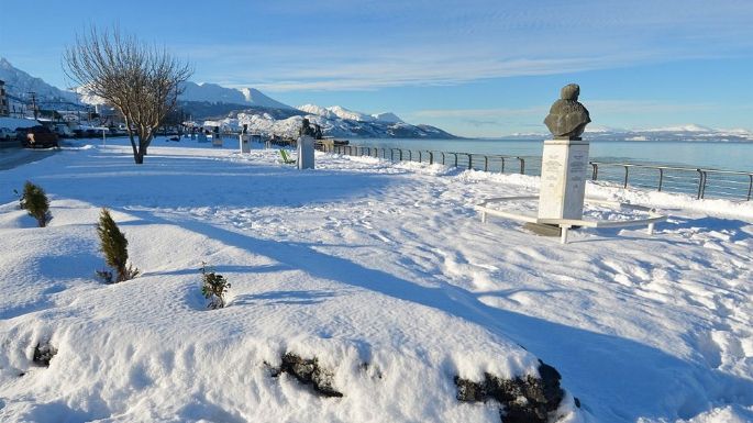 Ushuaia recibió octubre con la mayor nevada del año