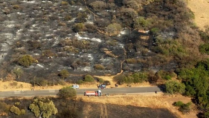 Luyaba: Lograron contener el foco de incendio, pero se mantiene el alerta