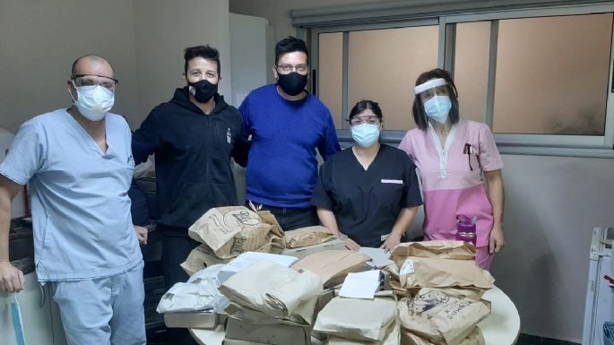 Gastronómicos donaron comida al personal del Hospital Pasteur