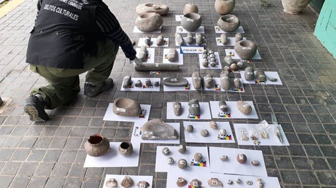Recuperaron un millar  de piezas arqueológicas