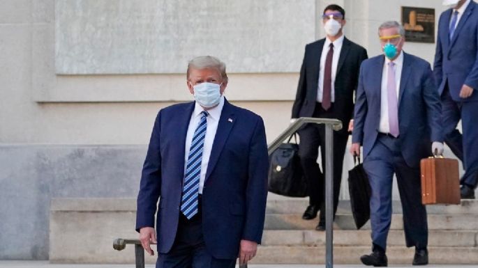 Donald Trump fue dado de alta de su internación por el cuadro de coronavirus