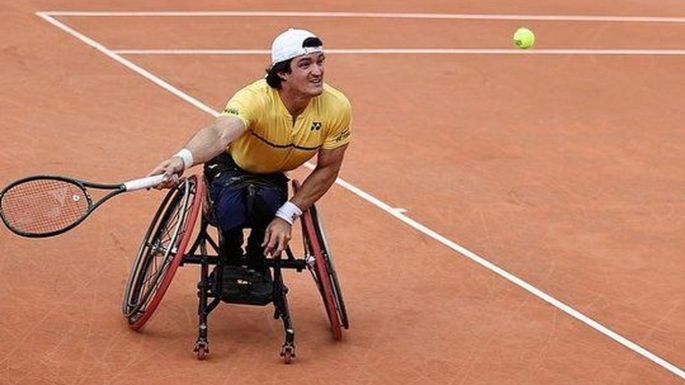El "Lobo" Fernández perdió la final de dobles de tenis adaptado en Roland Garros