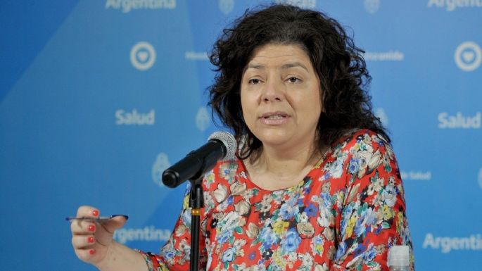 Vizzotti precisó que a nivel total país, "hay una estabilización y una curva en descenso"