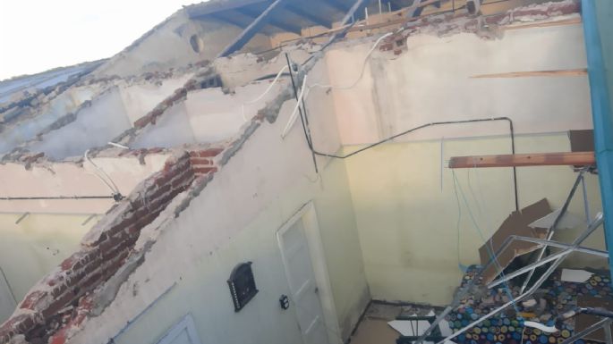 El temporal dañó a una escuela rural en General Deheza
