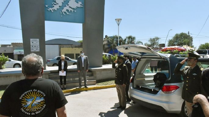 Despidieron con honores al héroe de Malvinas, Severo Bodart