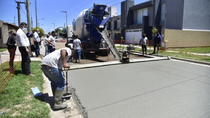 Se completaron 46 de las 150 cuadras a pavimentar