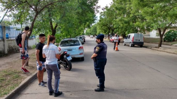 Hubo autos y motos secuestrados en los controles por el fin de semana largo