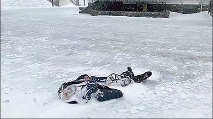 La peor lluvia de hielo en 30 años