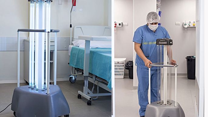 Roentgen incorporó robot que elimina virus, bacterias, hongos y gérmenes