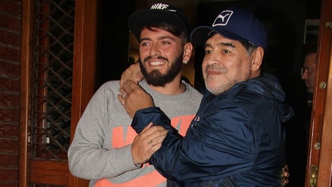 Emotiva despedida de Diego Maradona Junior
