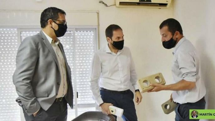 Firmaron convenio para construir cordón cuneta