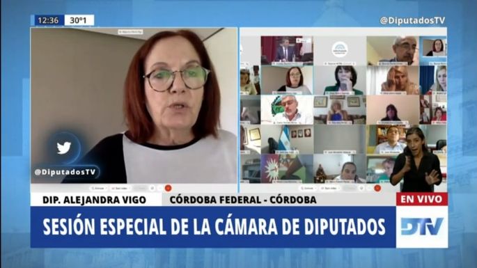 Alejanda Vigo afirmó que el bloque peronista de Córdoba vota en contra