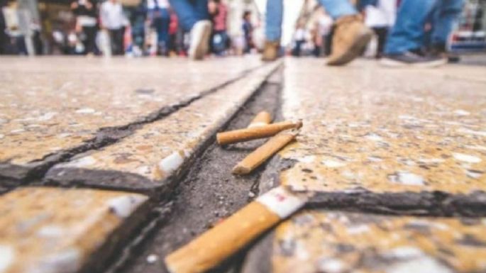 Multas de hasta 15.000 pesos a quienes arrojen colillas de cigarrillos en la calle