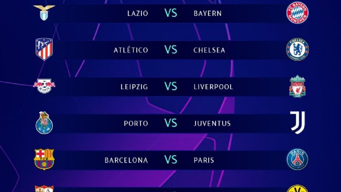 Barcelona será rival del París Saint Germain en octavos de final de la Champions