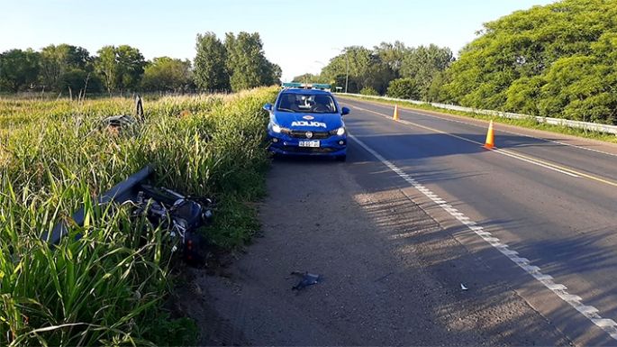 Motociclista en gravísimo estado