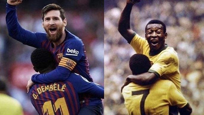 Messi igualó a Pelé en el récord  de goles con una misma camiseta