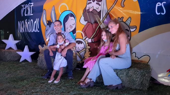Vísperas de Navidad en la plaza Capitán de los Andes