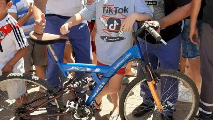 Regalaron bicicletas
