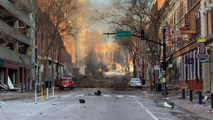 Una explosión golpeó el centro de Nashville