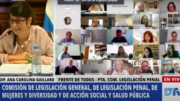 El miércoles se emitirá dictamen sobre el proyecto de aborto legal en Diputados