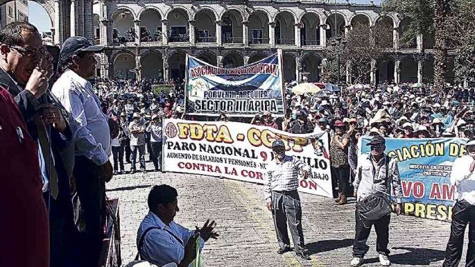 Otro piquete de trabajadores