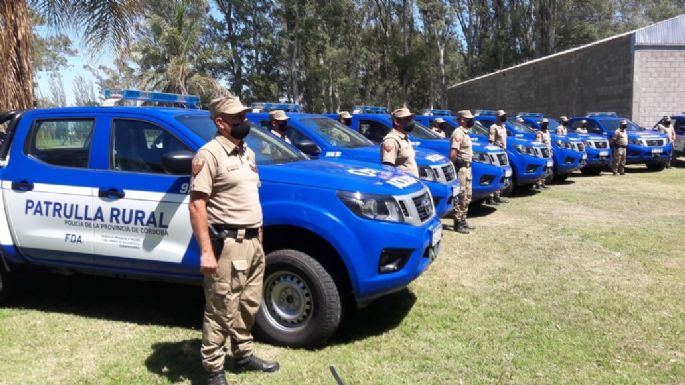 Presentaron 15 nuevo móviles policiales destinados a la Patrulla Rural