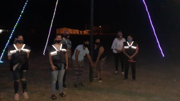 Sanabria también tuvo su encendido del árbol de Navidad