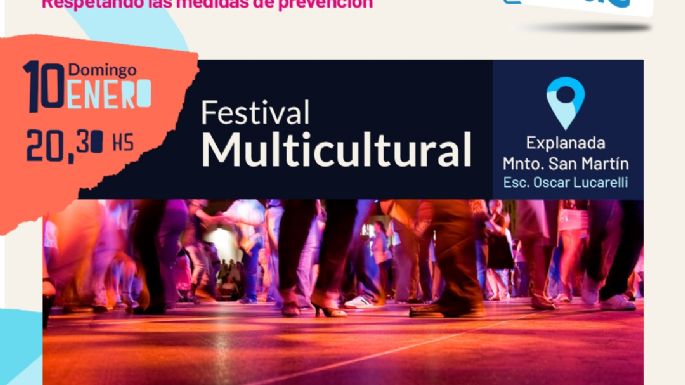El Festival Multicultural se vivirá esta noche en el escenario Lucarelli