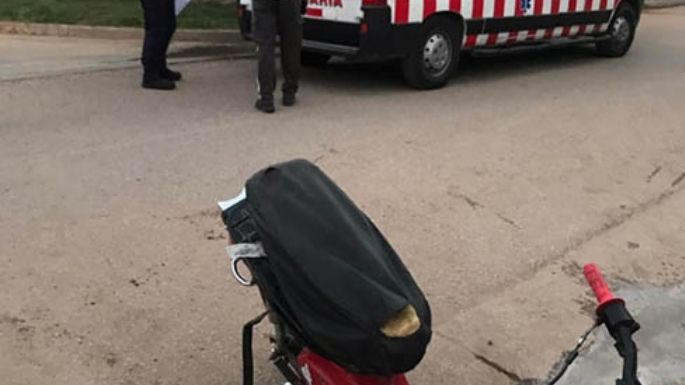 Adolescente sufrió fractura expuesta en un accidente
