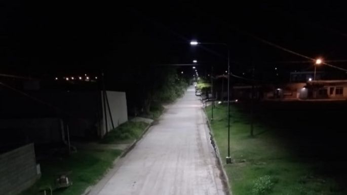 Recambio y ampliación del alumbrado en barrio Belgrano