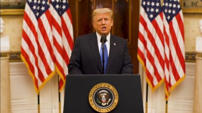“El movimiento que creamos apenas comienza”, aseguró Trump en su discurso de despedida