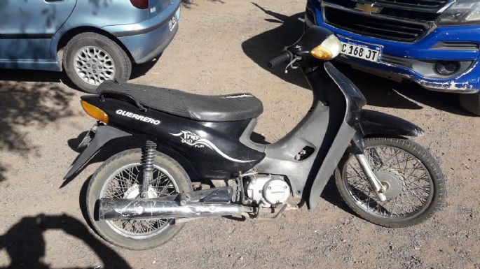 Secuestran una moto que el dominio y el moto no correspondían entre sí