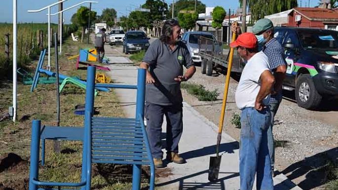 Todo listo para el gimnasio al aire libre