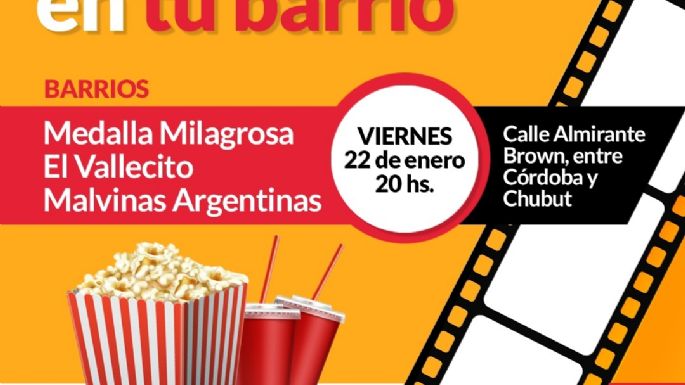 Hoy inicia el Cine en los barrios de Villa Nueva