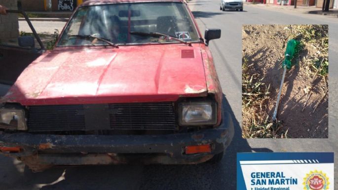 Amenazó a los policías con un destornillador