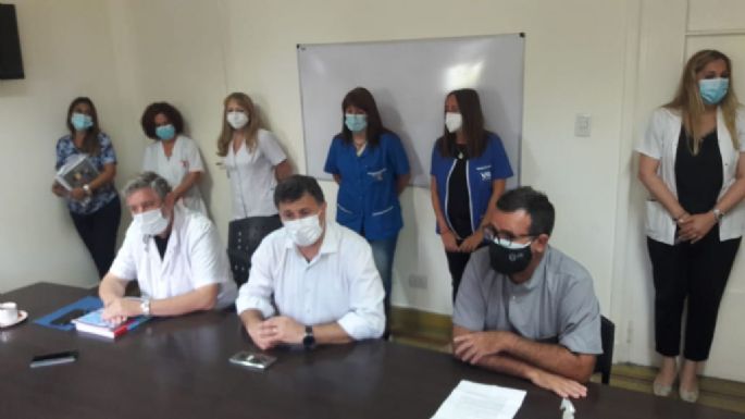 Rosso realizó un reconocimiento a Jure por su trabajo en el área de Salud