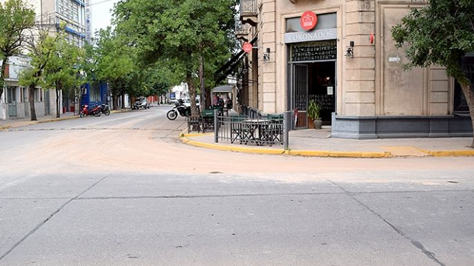Inusual “polvareda” en el centro