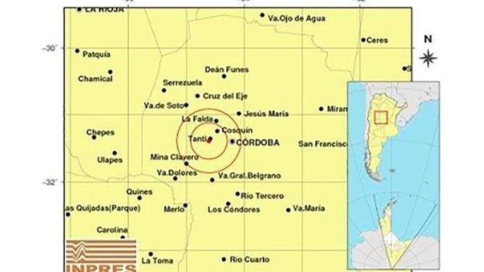 Se registró un sismo de 4,4 grados a 5 km de Tanti