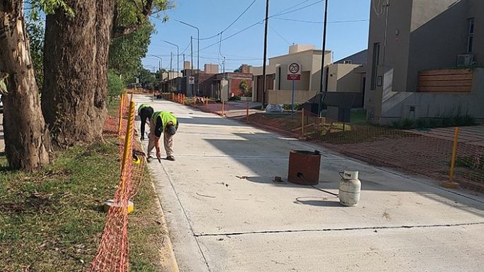 Continúan las obras en Los Lirios