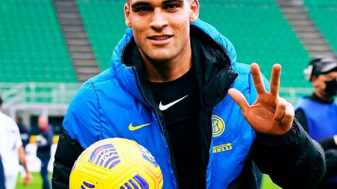 Lautaro Martínez arrancó el año con todo: tres goles en la goleada del Inter