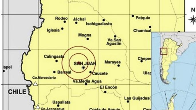 Otro sismo en San Juan fue percibido en Mendoza