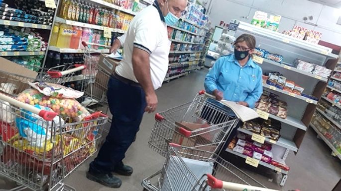 Decomiso y clausura en un supermercado