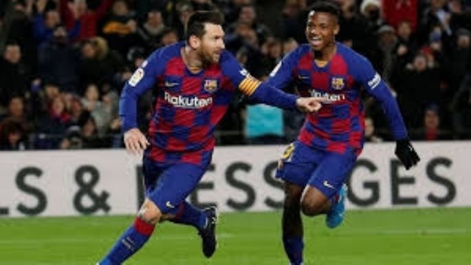 Messi marcó dos goles en el triunfo del Barcelona