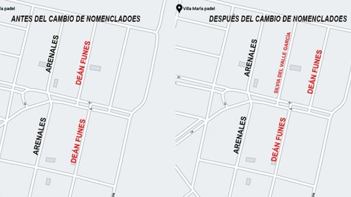 Vecinos piden restablecer el nombre Deán Funes a una calle
