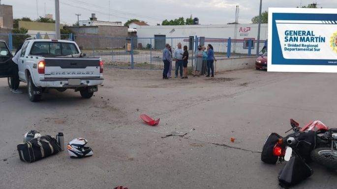 Trasladaron al Pasteur a un motociclista con riesgo de vida tras chocar en Arroyo Cabral