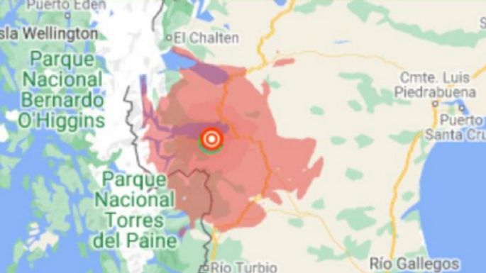 Un sismo de 5,7 grados se registró en Chile y también se sintió en El Calafate