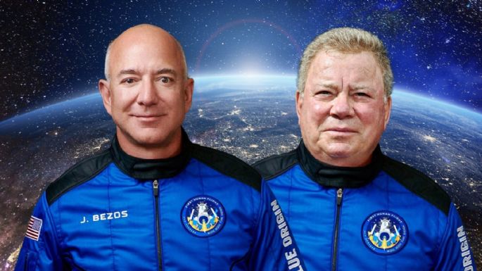 El capitán Kirk viajó realmente al espacio y a los 90 años