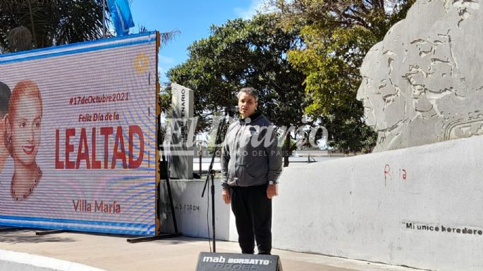 Se realizó en Villa María el acto por el Día de la Lealtad
